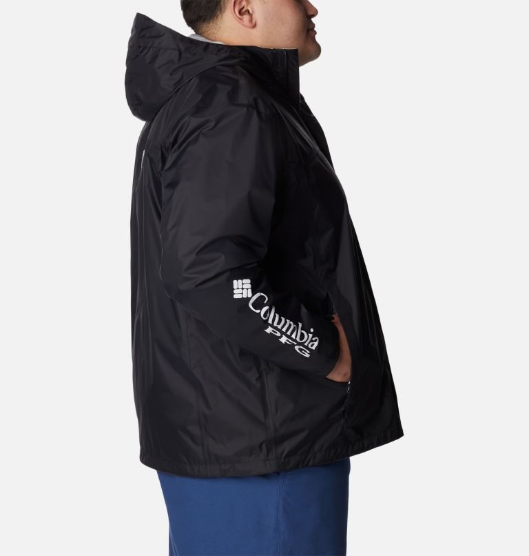 Men's Columbia PFG Storm Jackets Black | Plus Size CA-P1805